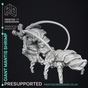 Giant Mantis Shrimp - Large sea Creature - PRESUPPORTED - 32mm Scale - Only-Games