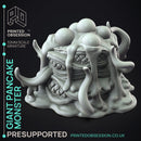 Giant Pancake Monster - Boss Monster -  PRESUPPORTED - Illustrated and Stats - 32mm scale