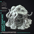 Giant Pancake Monster - Boss Monster -  PRESUPPORTED - Illustrated and Stats - 32mm scale