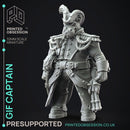 Giff Captain - Space Adventures - Weird Shores - PRESUPPORTED - 32mm scale
