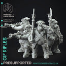 Giff Riflemen x4 - Weird Shores - PRESUPPORTED - 32mm scale