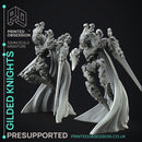 Gilded Knights - Flesh of Gold -  PRESUPPORTED - Illustrated and Stats - 32mm scale