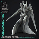 Gilded Knights - Flesh of Gold -  PRESUPPORTED - Illustrated and Stats - 32mm scale