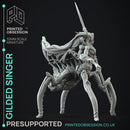 Gilded Singer -  PRESUPPORTED - Illustrated and Stats - 32mm scale