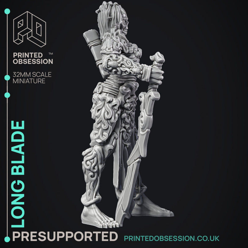 Long Blade - Gyth - PRESUPPORTED - D&D 32mm