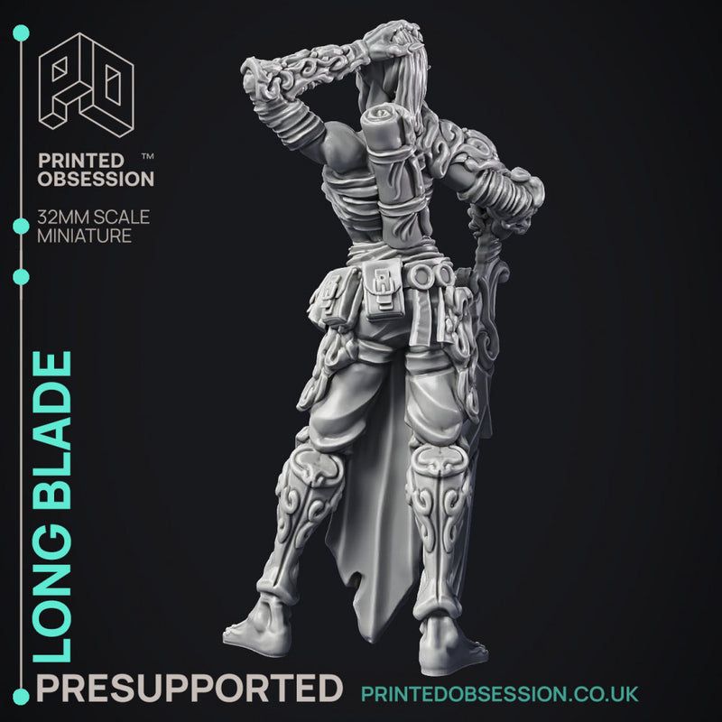 Long Blade - Gyth - PRESUPPORTED - D&D 32mm
