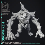 Gnophkeh - The Wondering Desert -  PRESUPPORTED - Illustrated and Stats - 32mm scale - Only-Games