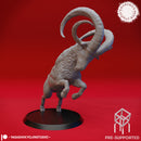 Rearing Giant Goat - Tabletop Miniature (Pre-Supported)
