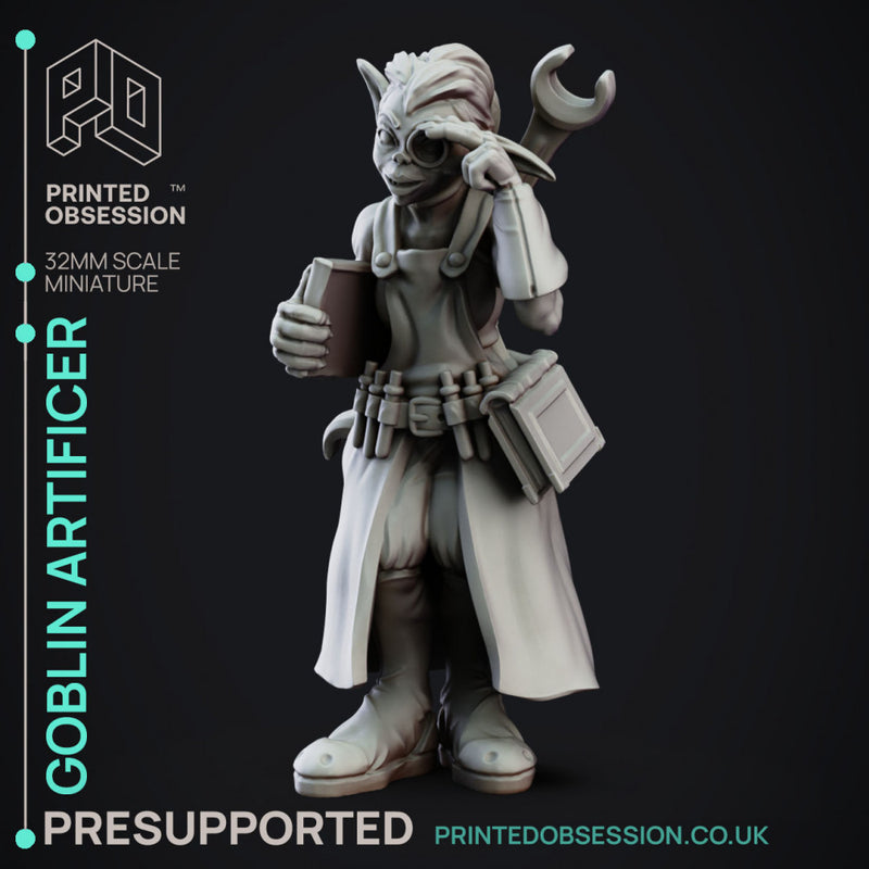 Technical - Goblin Artificer - Goblin Potion Brewer - PRESUPPORTED - 32mm Scale