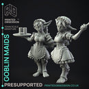 Goblin Maids - Goblins -  PRESUPPORTED - Illustrated and Stats - 32mm scale