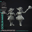 Goblin Maids - Goblins -  PRESUPPORTED - Illustrated and Stats - 32mm scale