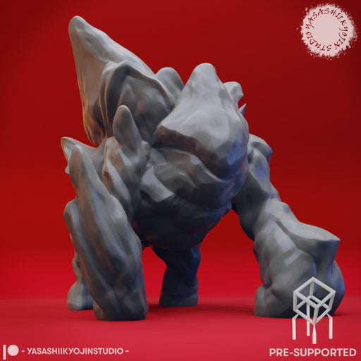 Ice Golem - Tabletop Miniature (Pre-Supported) - Only-Games