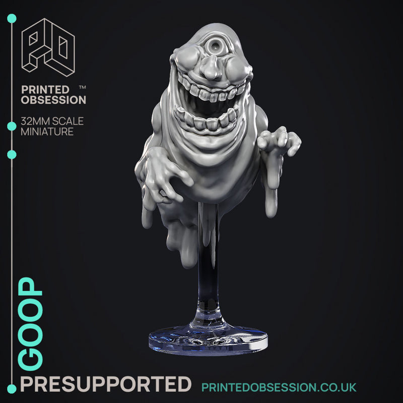 Goop - Undead - Ghast Busters - PRESUPPORTED - Illustrated and Stats - 32mm scale