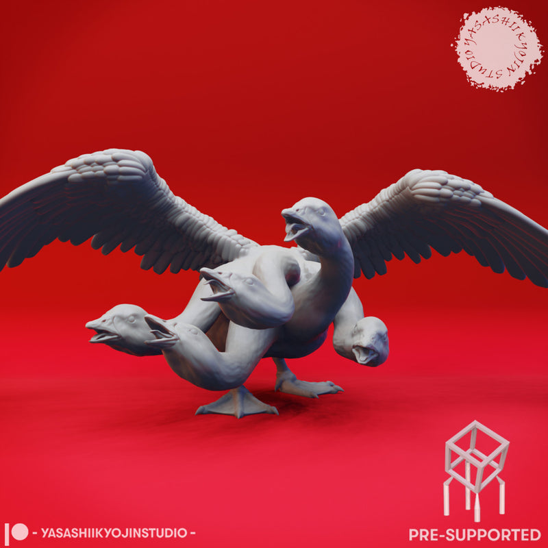 Goose Hydra - Tabletop Miniature (Pre-Supported)