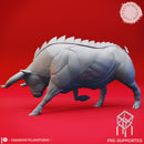 Charging Gorgon - Tabletop Miniature (Pre-Supported)