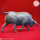 Charging Gorgon - Tabletop Miniature (Pre-Supported)