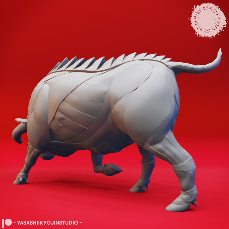 Charging Gorgon - Tabletop Miniature (Pre-Supported)