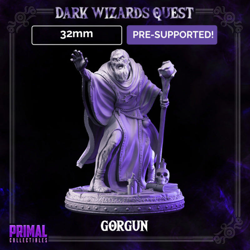 5 miniatures - 32mm - Classic RPG game enemies bundle - DARK WIZARDS - MASTERS OF DUNGEONS QUEST - Only-Games