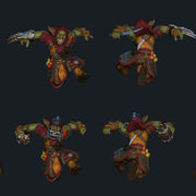 Gramal - Globlin Rogue in Action and Football Pose - STL only - Only-Games