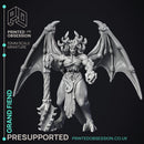 Grand Fiend - Large Demon - PRESUPPORTED - Hell Hath No Fury - 32mm Scale