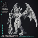 Grand Fiend - Large Demon - PRESUPPORTED - Hell Hath No Fury - 32mm Scale