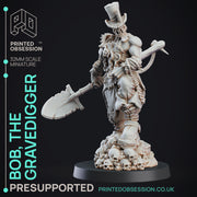 The Grave Digger- Undead Hero - Pre supported - 32mm scale - Only-Games