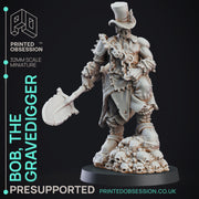 The Grave Digger- Undead Hero - Pre supported - 32mm scale - Only-Games