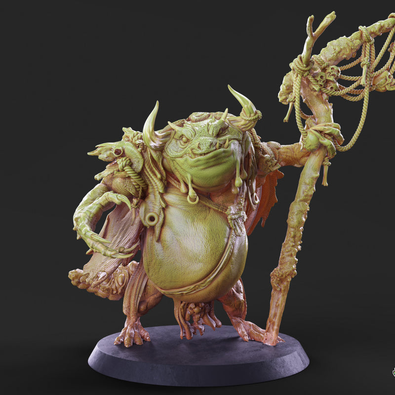 Green Slaad Lizardman - Pose 2