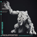 Grey Render - Large Creature - PRESUPPORTED - 32mm Scale