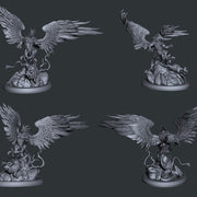 Hunt at the Summit - Giant Griffin Diorama - STL only - Only-Games