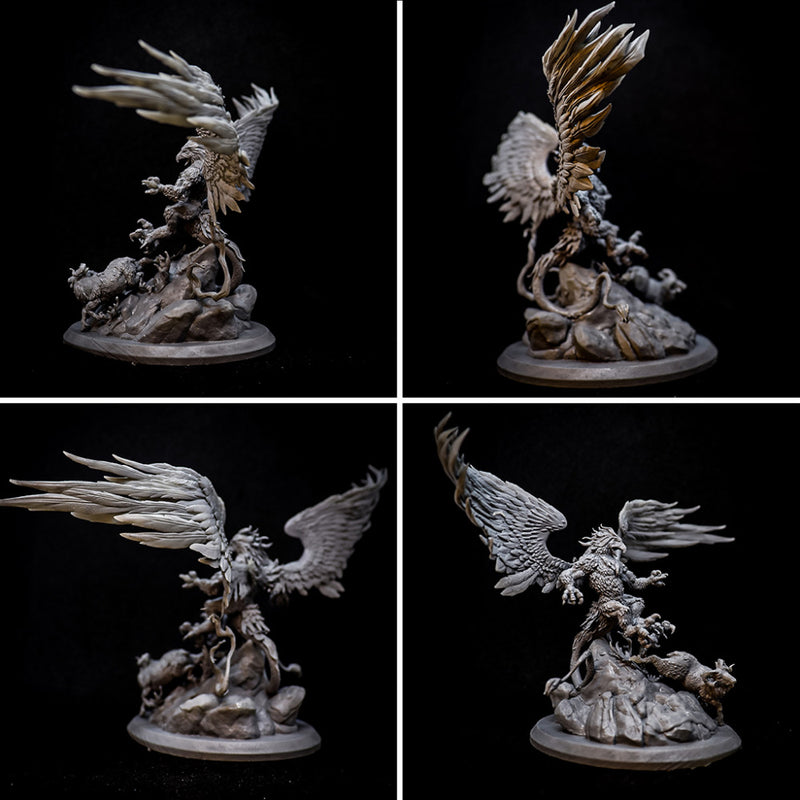 Hunt at the Summit - Giant Griffin Diorama - STL only - Only-Games