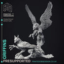 Griffins - 2 Models - PRESUPPORTED- Heaven Hath no Fury - 32mm scale