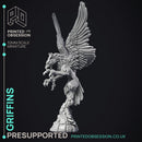 Griffins - 2 Models - PRESUPPORTED- Heaven Hath no Fury - 32mm scale