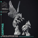 Griffins - 2 Models - PRESUPPORTED- Heaven Hath no Fury - 32mm scale