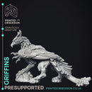 Griffins - 2 Models - PRESUPPORTED- Heaven Hath no Fury - 32mm scale