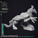 Griffins - 2 Models - PRESUPPORTED- Heaven Hath no Fury - 32mm scale