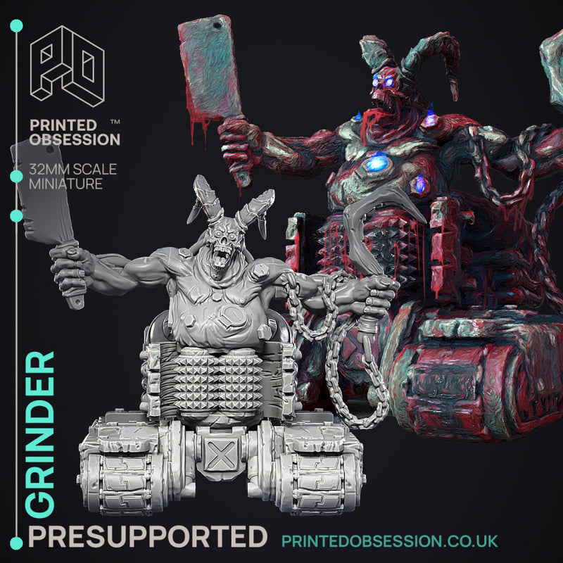 Grinder - Abomination of Bhaal -  PRESUPPORTED - Illustrated and Stats - 32mm scale