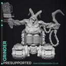 Grinder - Abomination of Bhaal -  PRESUPPORTED - Illustrated and Stats - 32mm scale
