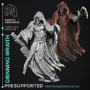 The Grinning Wraith - Ghost Knight -  PRESUPPORTED - Illustrated and Stats - 32mm scale