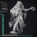 The Grinning Wraith - Ghost Knight -  PRESUPPORTED - Illustrated and Stats - 32mm scale