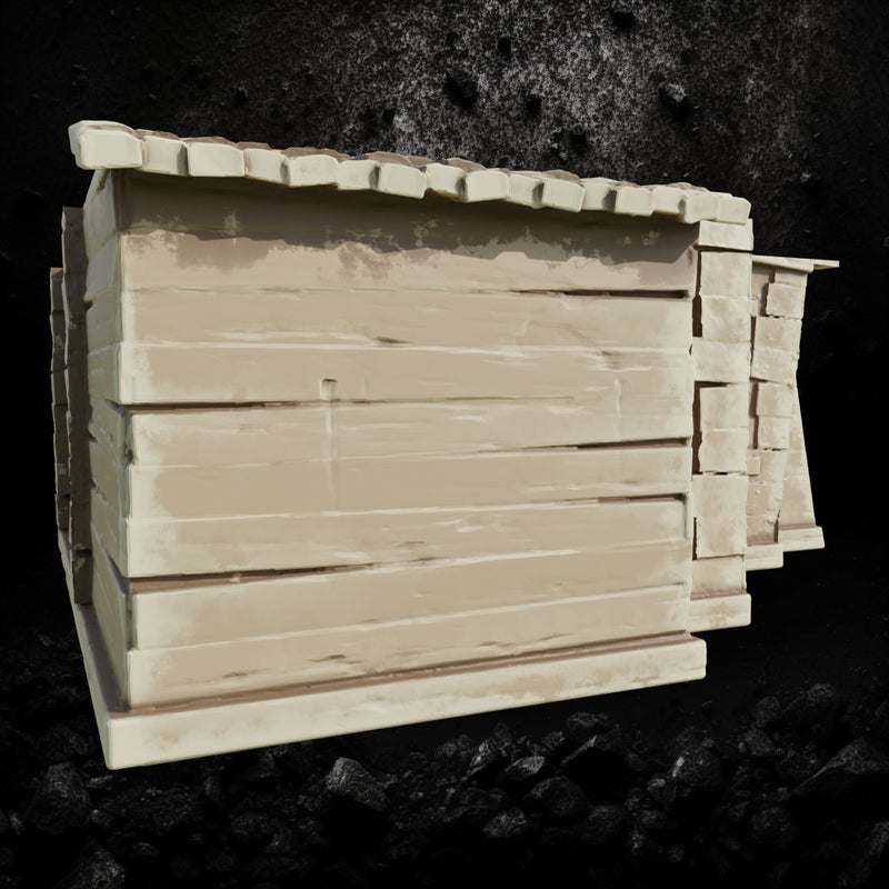 Wooden House with Balcony - Fantasy Village Building STL for DnD & Wargaming