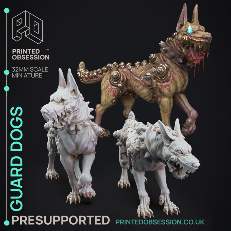 Guard Dogs - Frankensteins Lab - PRESUPPORTED - 32mm Scale - Only-Games