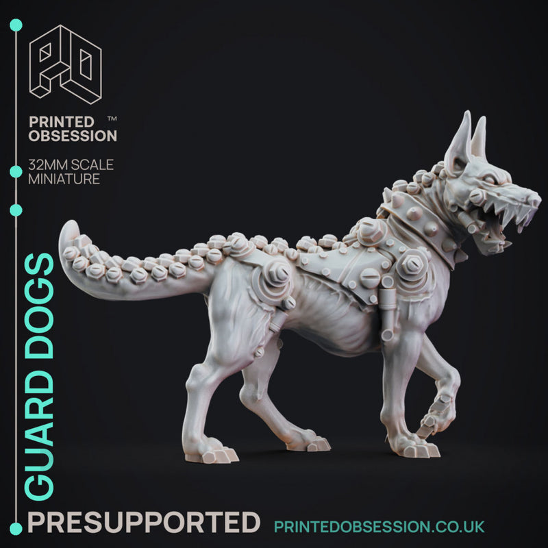 Guard Dogs - Frankensteins Lab - PRESUPPORTED - 32mm Scale - Only-Games