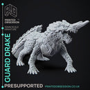 Guard Drake - Demi Dragon - PRESUPPORTED - 32mm scale