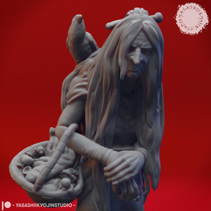 Green Hag - Tabletop Miniature (Pre-Supported)