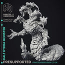 Half Snake Hydra - Large Creature - PRESUPPORTED - 32mm scale