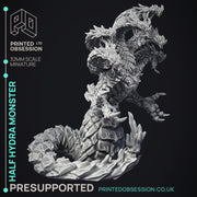 Half Snake Hydra - Large Creature - PRESUPPORTED - 32mm scale - Only-Games