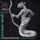 Half Snake Abomination - Archer - PRESUPPORTED - 32mm - D&D