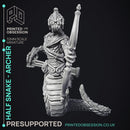 Half Snake Abomination - Archer - PRESUPPORTED - 32mm - D&D