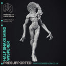Half Snake Mind Wisperer - Unusual monster - PRESUPPORTED - 32mm scale